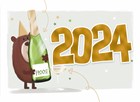 happy new year gelukkig 2024 beer gus